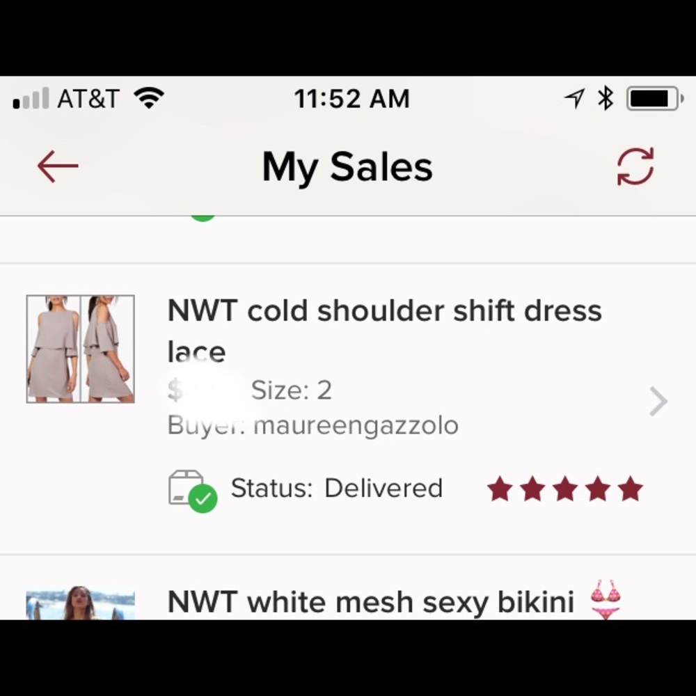 NWT light blue cold shoulder layered dress - Picture 5 of 5
